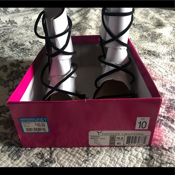 Chinese Laundry strappy black heels - Picture 2 of 4